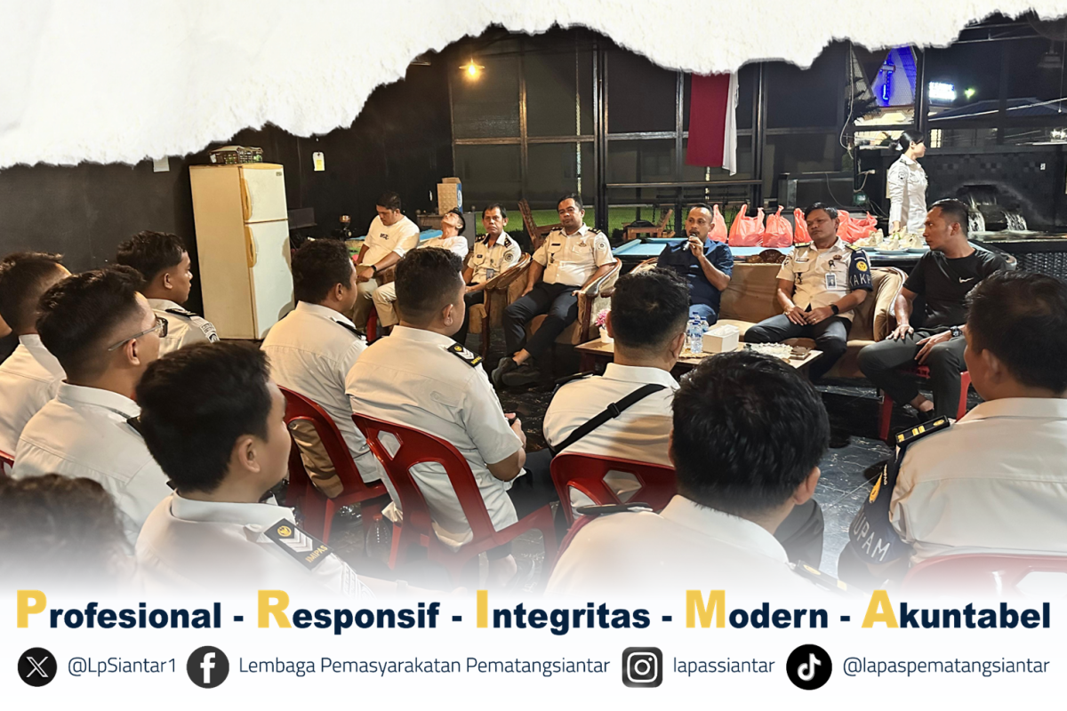 Malam Produktif, Perkuat Tugas dan Teguhkan Komitmen Jajaran Lapas Pematangsiantar